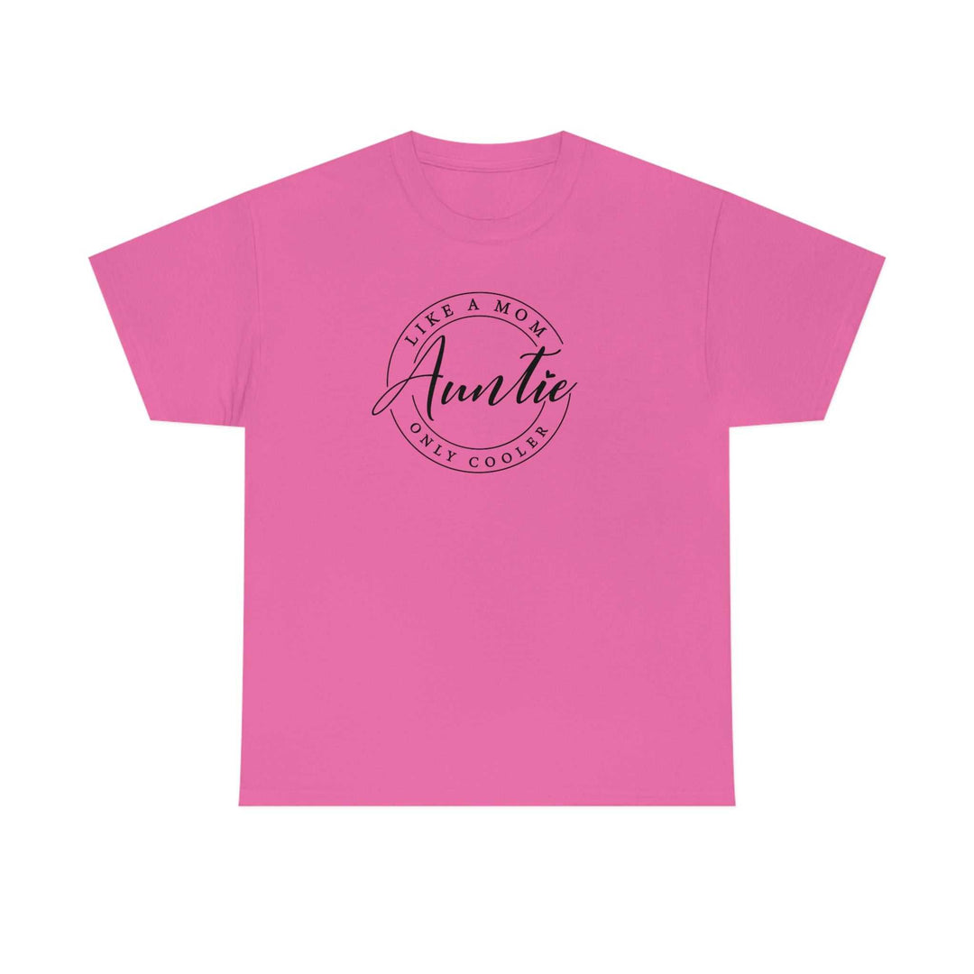 Unisex Auntie Tee: Classic fit, 100% cotton shirt with tear-away label. No side seams for comfort, tape on shoulders for durability. Ideal staple for casual fashion.