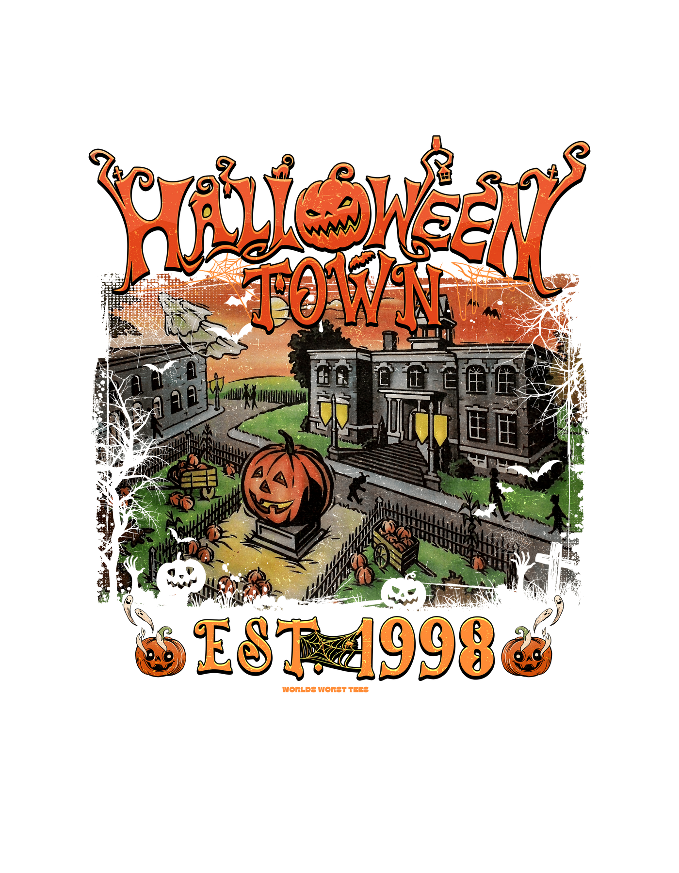Halloweentown Long Sleeved Onesie