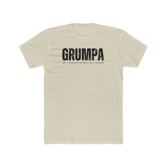 Grumpa Tee: Garment-dyed cotton t-shirt with a relaxed fit, double-needle stitching, and no side-seams for durability and comfort. From Worlds Worst Tees.