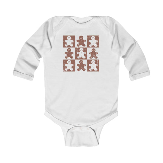 Gingerbread Man Long Sleeve Onesie