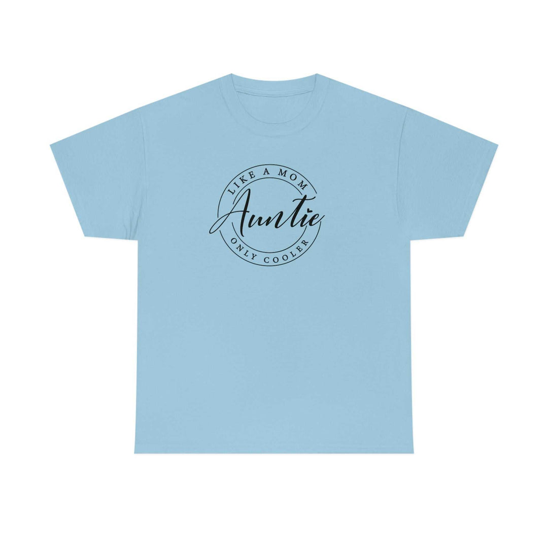 Auntie Tee: Unisex heavy cotton shirt with no side seams for comfort. Features tape on shoulders for durability. Classic fit, 100% cotton. From 'Worlds Worst Tees'.