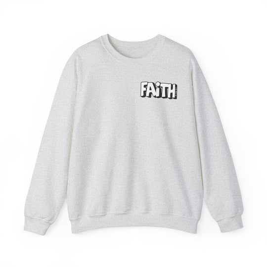A unisex heavy blend crewneck sweatshirt featuring the Walk By Faith Not By Sight design. Made of 50% cotton and 50% polyester, with ribbed knit collar and no itchy side seams. Comfortable and stylish.