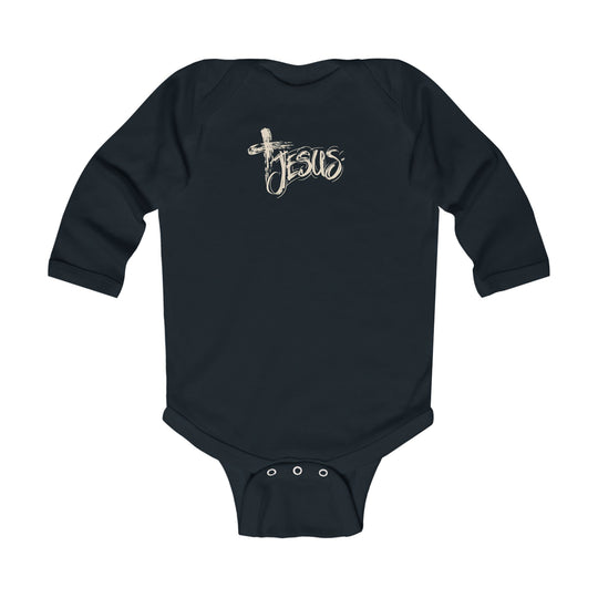 Jesus Cross Long Sleeve Onesie