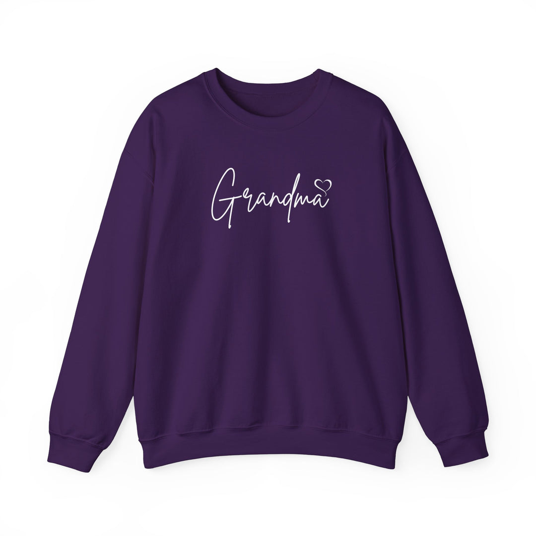 Unisex Grandma Love Crew sweatshirt, a cozy blend of cotton and polyester. Ribbed knit collar, no itchy seams. Medium-heavy fabric, loose fit, true to size. Sizes S-5XL. From Worlds Worst Tees.