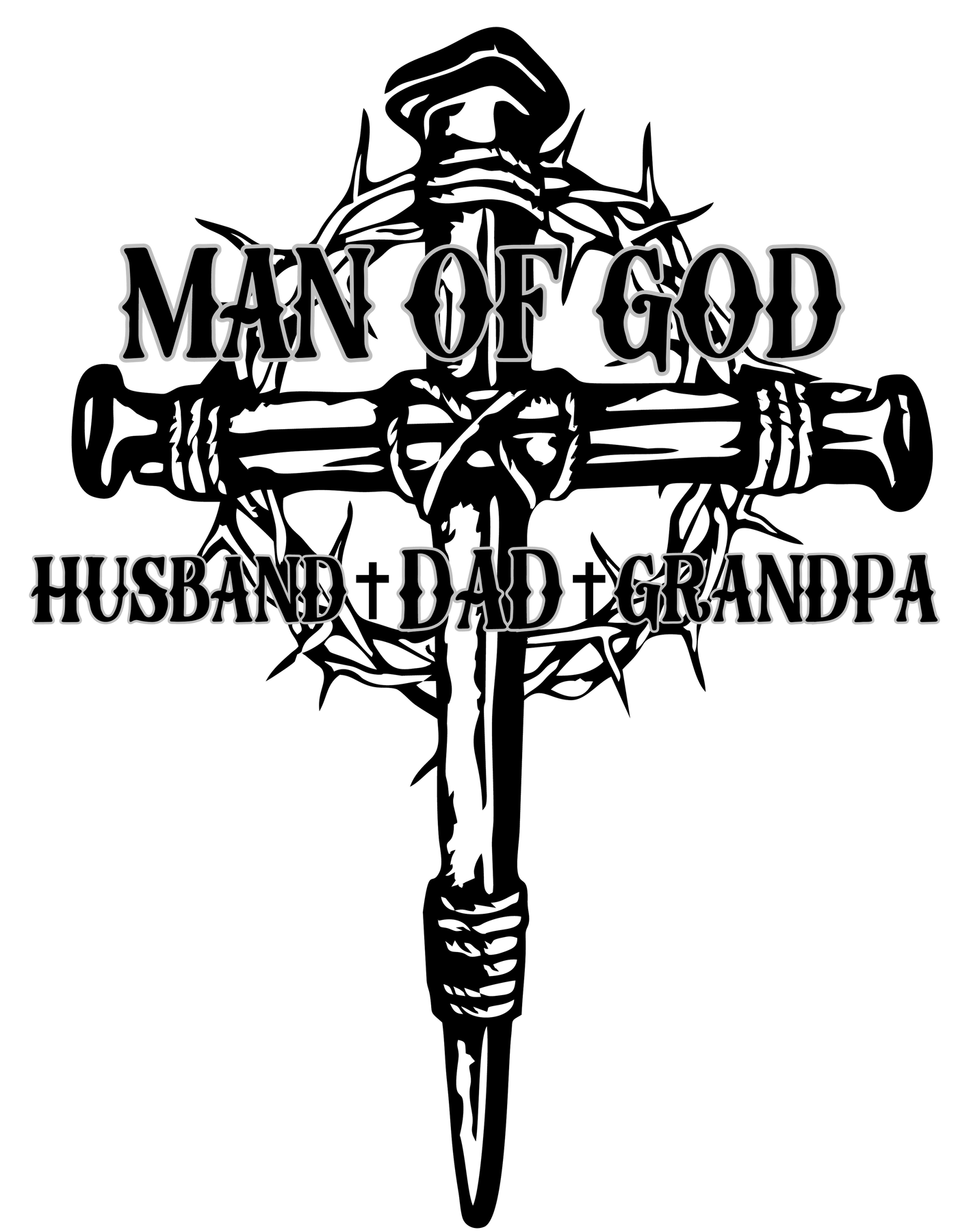 Man of God Husband Dad GrandpaTee