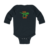 Trick Rawr Treat Long Sleeve Onesie 10502501774469875155 19 Kids clothes Worlds Worst Tees