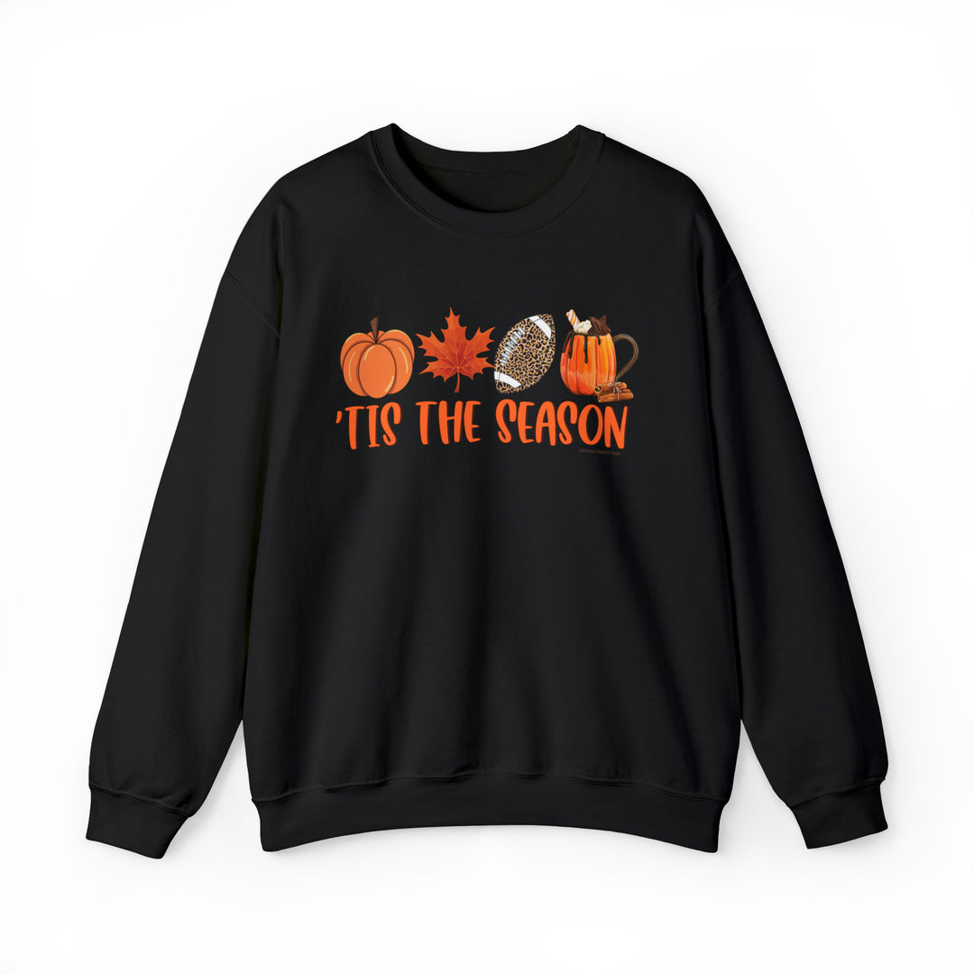 Unisex Tis the Season Crew sweatshirt: Comfortable blend of polyester and cotton, ribbed knit collar, no itchy side seams, loose fit, medium-heavy fabric. Ideal for any occasion. From Worlds Worst Tees.