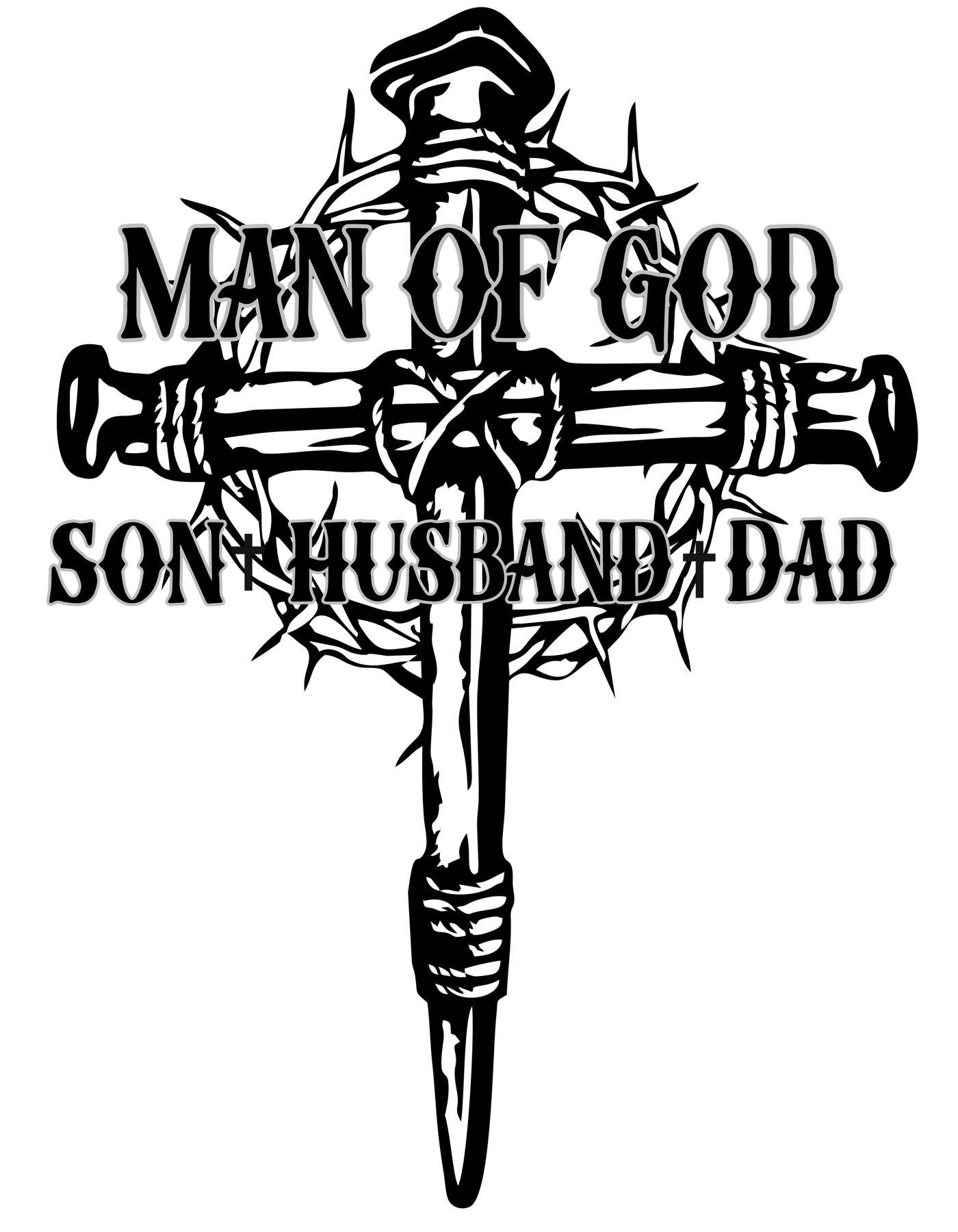 Man of God Son Husband Dad Tee