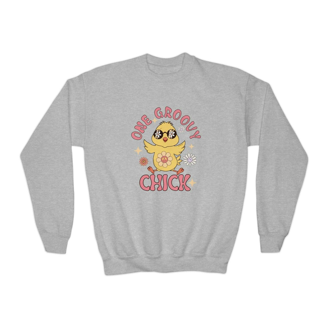 One Groovy Chick Youth Crewneck 41736004985573964402 38 Kids clothes Worlds Worst Tees