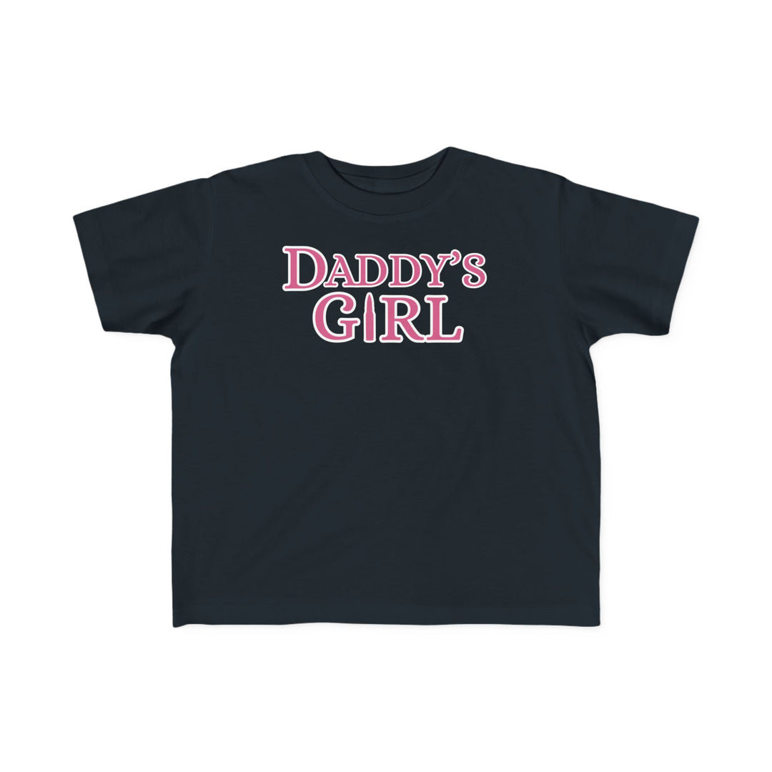 Daddy's Girl Toddler Tee with soft, high-quality cotton fabric, suitable for toddlers' sensitive skin, featuring a classic fit and durable print.
