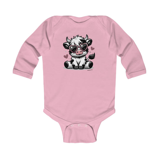 Cute Cow Long Sleeve Onesie