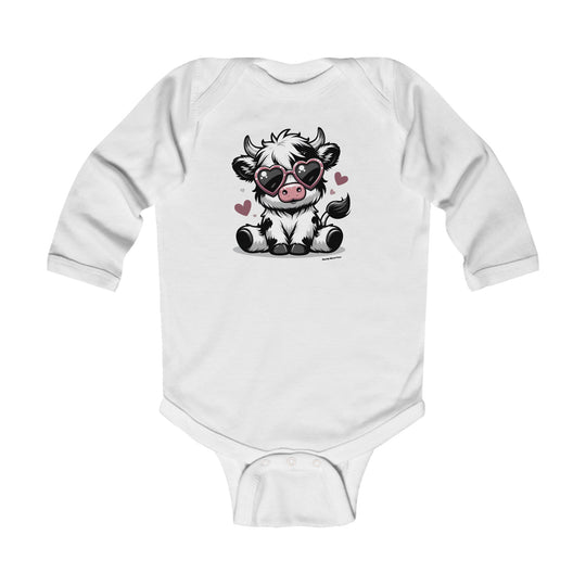 Cute Cow Long Sleeve Onesie