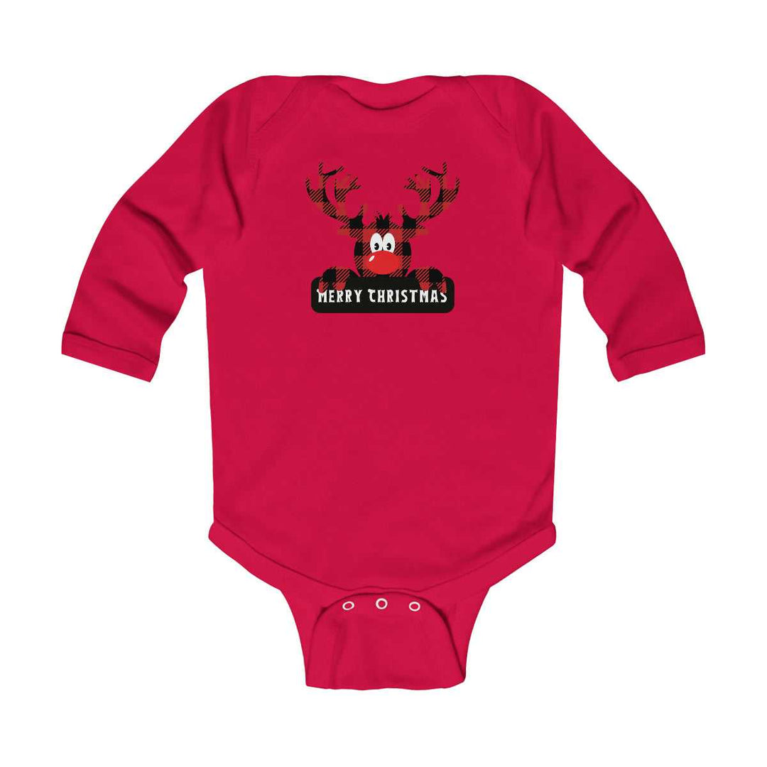 Merry Christmas Buffalo Plaid Long Sleeve Onesie 17257932855006899586 19 Kids clothes Worlds Worst Tees