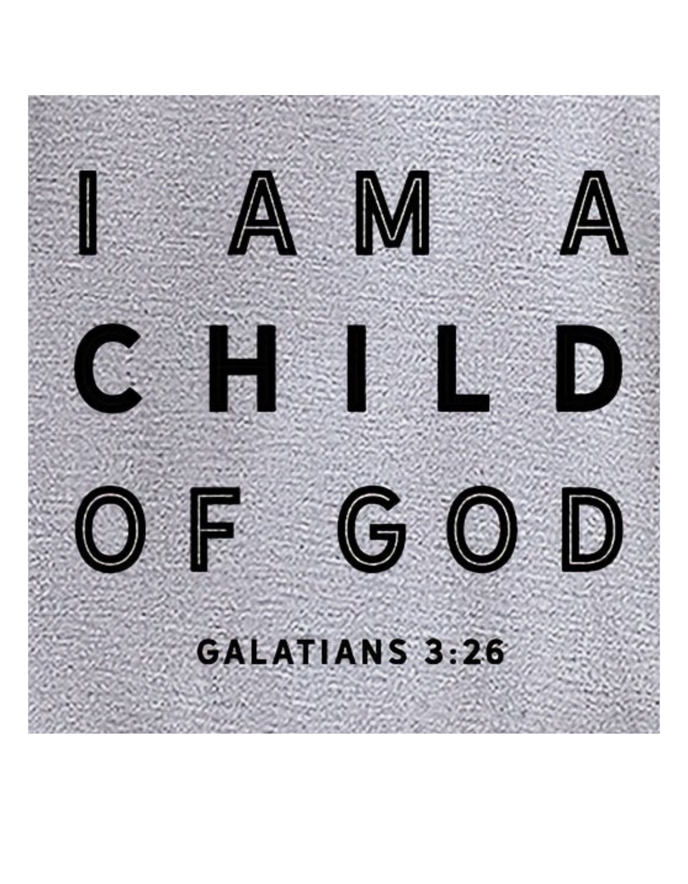 I AM A CHILD OF GOD CREW 17592597642776 20 customized Worlds Worst Tees