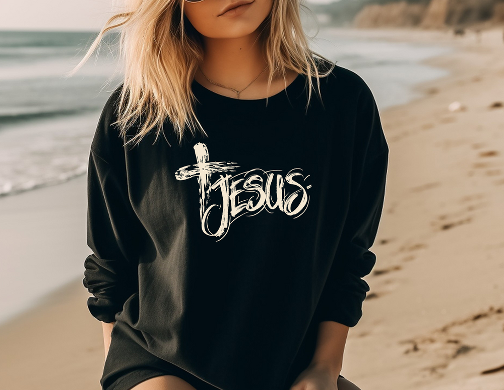 Jesus Cross Long Sleeved Tee