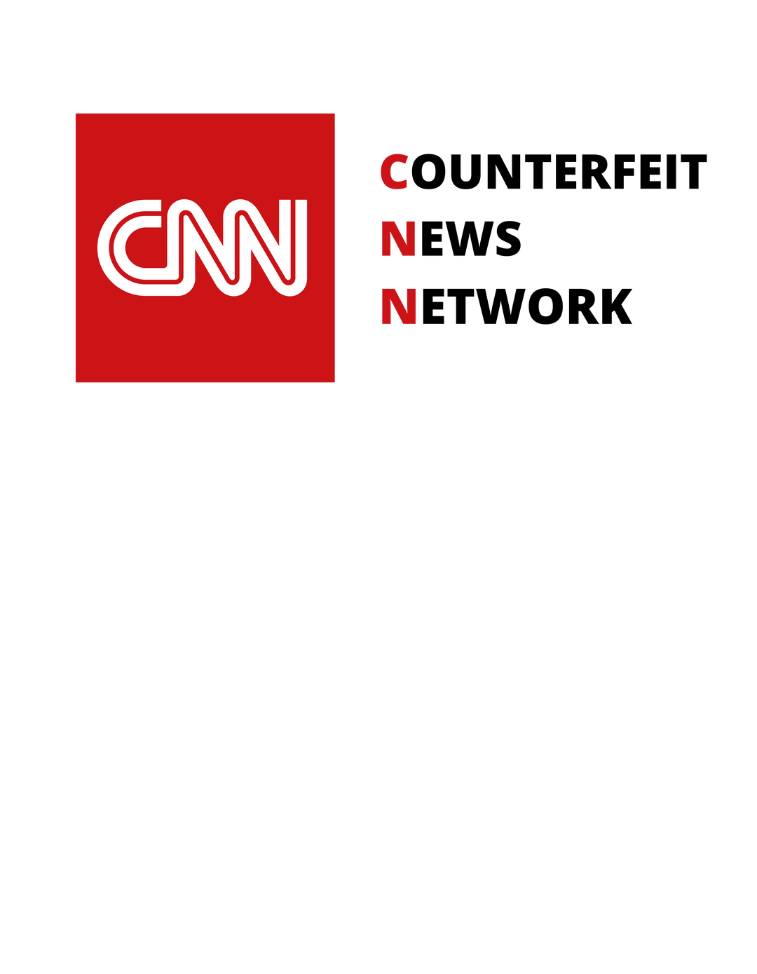 CNN Counterfeit News Network Tee