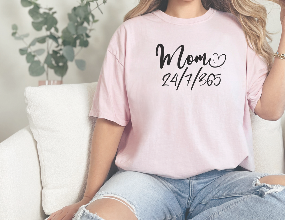 Mom 24/7 Tee 15797533499962832135 24 T-Shirt Worlds Worst Tees