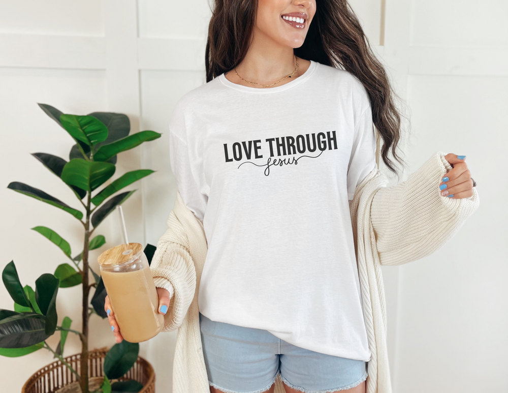 Love Through Jesus Long Sleeve Tee 11305128700119221340 28 Long-sleeve Worlds Worst Tees