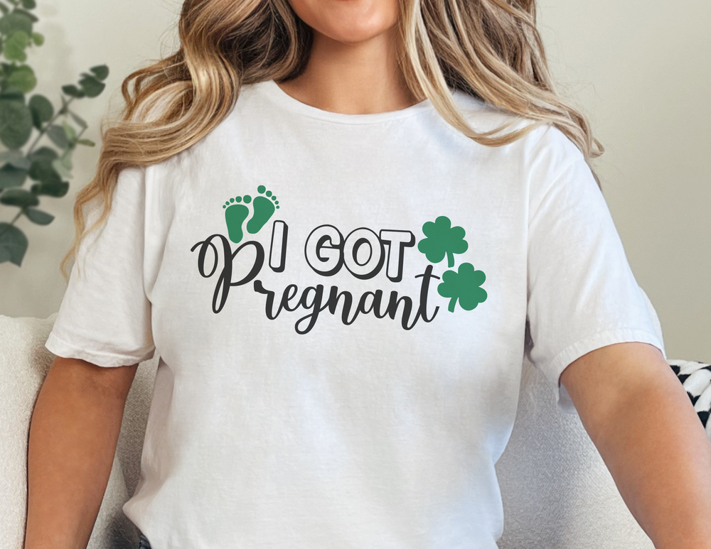 A staple in any wardrobe, the I Got Pregnant Tee offers a classic fit with no side seams for ultimate comfort. Unisex heavy cotton with ribbed knit collar and durable tape on shoulders. 100% cotton.