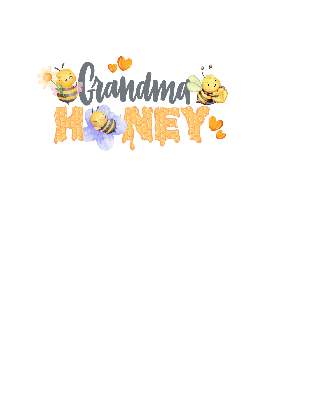 Grandma Honey Tee, a unisex jersey short sleeve, featuring soft cotton, ribbed knit collars, and tapered shoulders for a comfortable, classic fit.