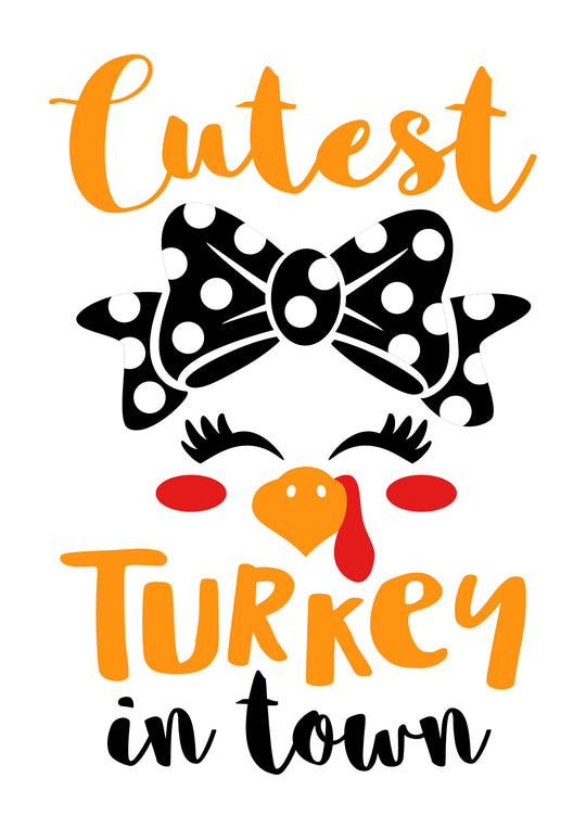 Cutest Little Turkey Toddler Tee