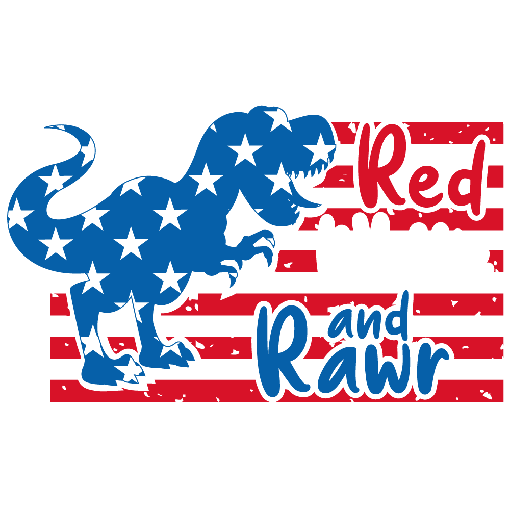 Red White and Rawr Toddler Tee