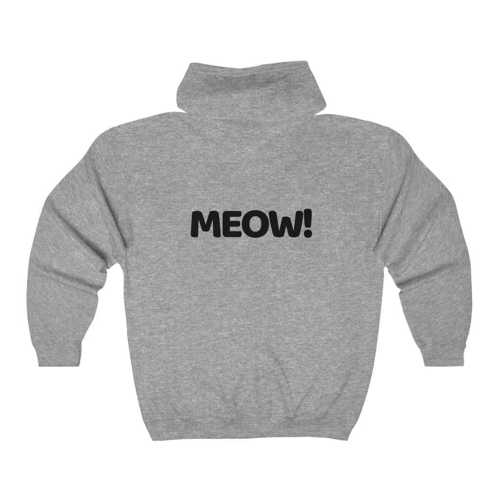 MEOW! Full Zip Hoodie 93866298836701507957 44 Hoodie Worlds Worst Tees