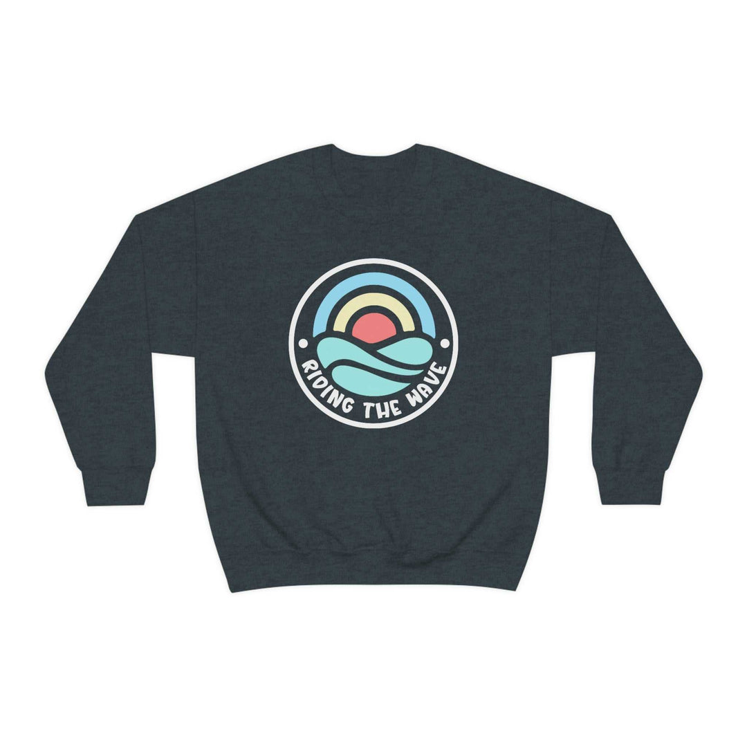 Riding the Wave Crewneck 32698559848836982338 60 Sweatshirt Worlds Worst Tees