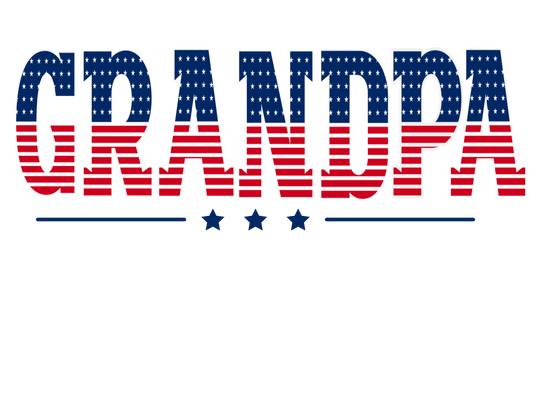 USA Grandpa Tee: A relaxed-fit, 100% ring-spun cotton t-shirt with durable double-needle stitching and a tubular shape, perfect for everyday wear.