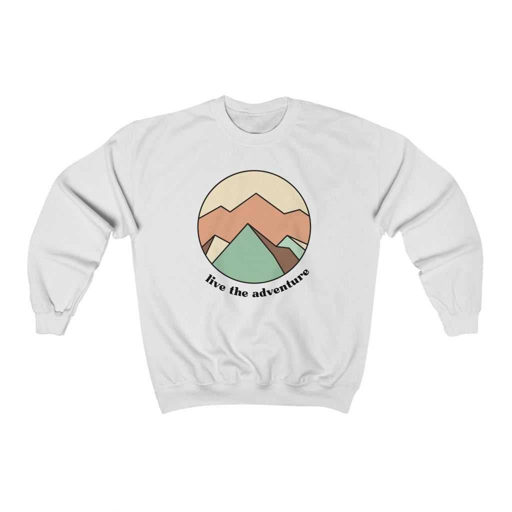 Live the Adventure Crewneck 25519022431630934464 44 Sweatshirt Worlds Worst Tees