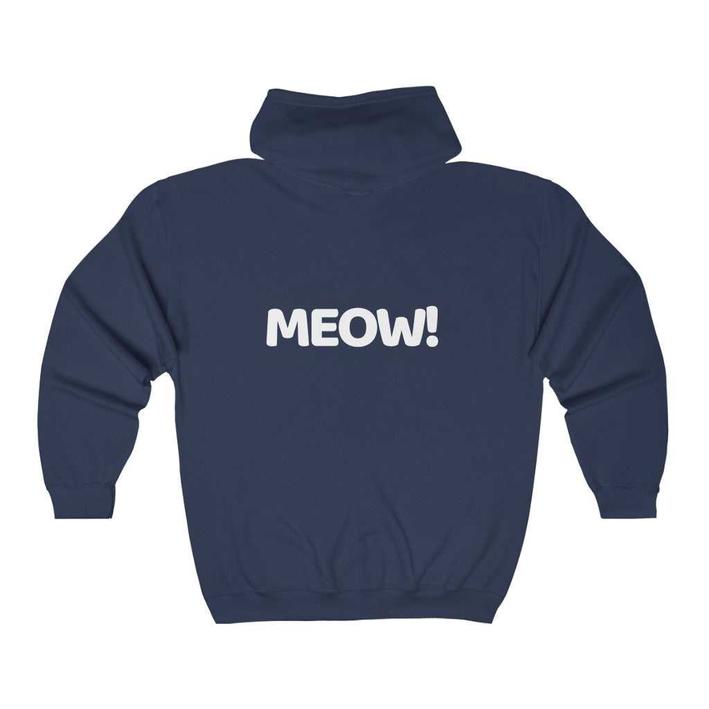 MEOW! Full Zip Hoodie 93866298836701507957 44 Hoodie Worlds Worst Tees