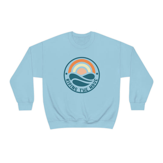 Riding the Wave Crewneck 32698559848836982338 60 Sweatshirt Worlds Worst Tees