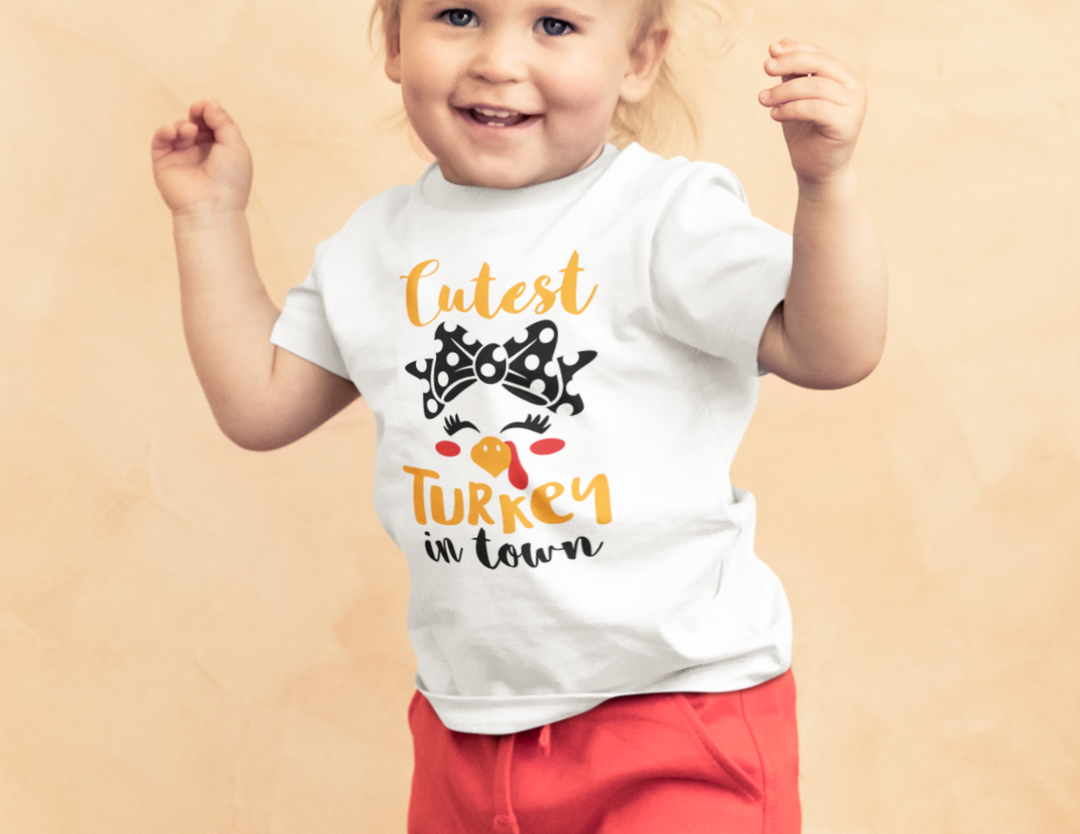 Cutest Little Turkey Toddler Tee