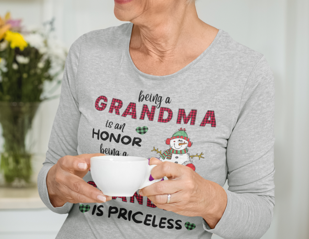 A classic fit Great Grandma Long Sleeve Tee in 100% cotton with no side seams and taped shoulders for durability. Medium fabric weight, sewn-in label, runs smaller than usual.