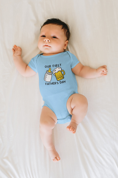 Our First Father's Day Onesie