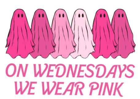 On Wednesdays We Wear Pink Ghost Tee 30605787558288710550 24 T-Shirt Worlds Worst Tees