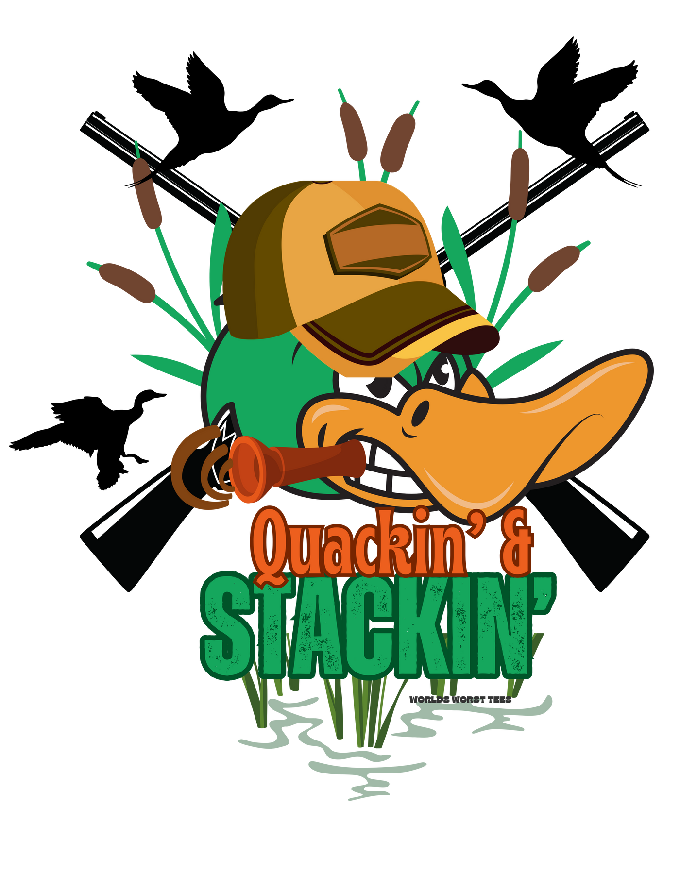 Quackin' and Stackin' Tee