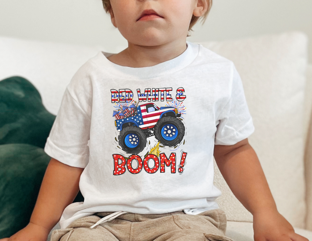 Red White and Boom Toddler Tee