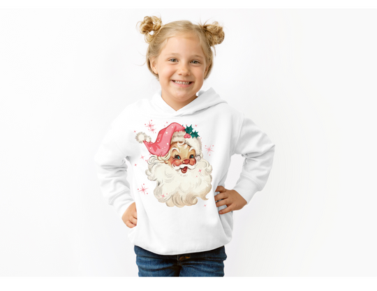 Pink Santa Toddler Hoodie