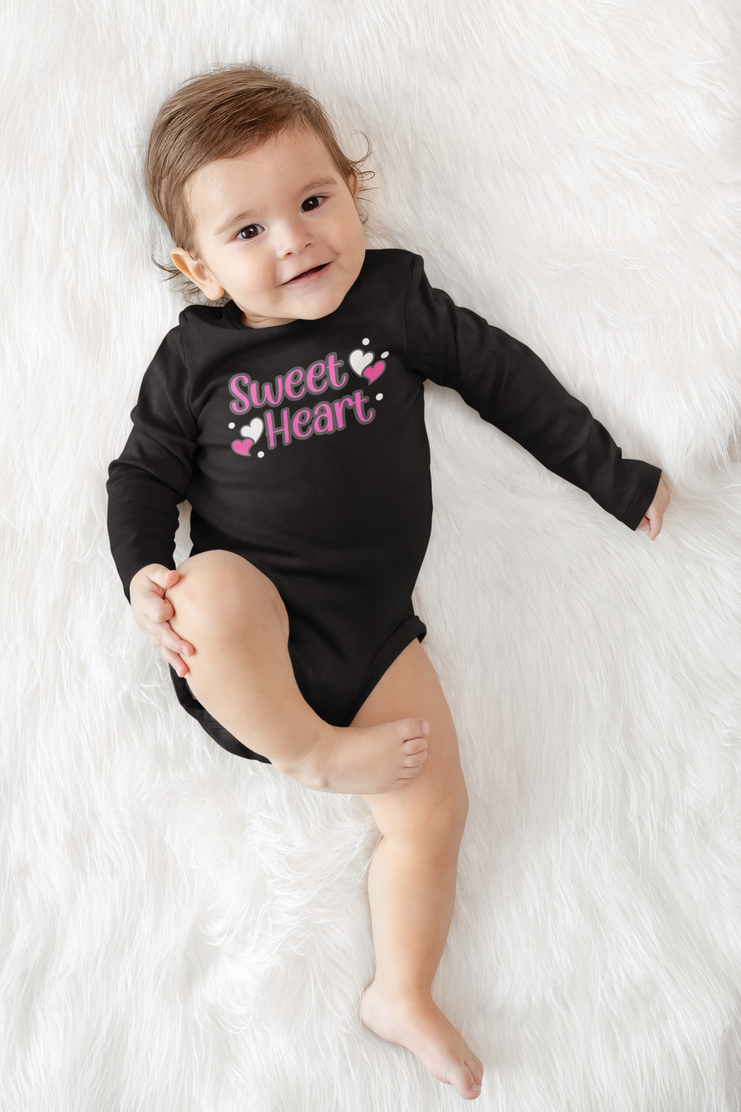 Sweet Heart Long Sleeve Onesie