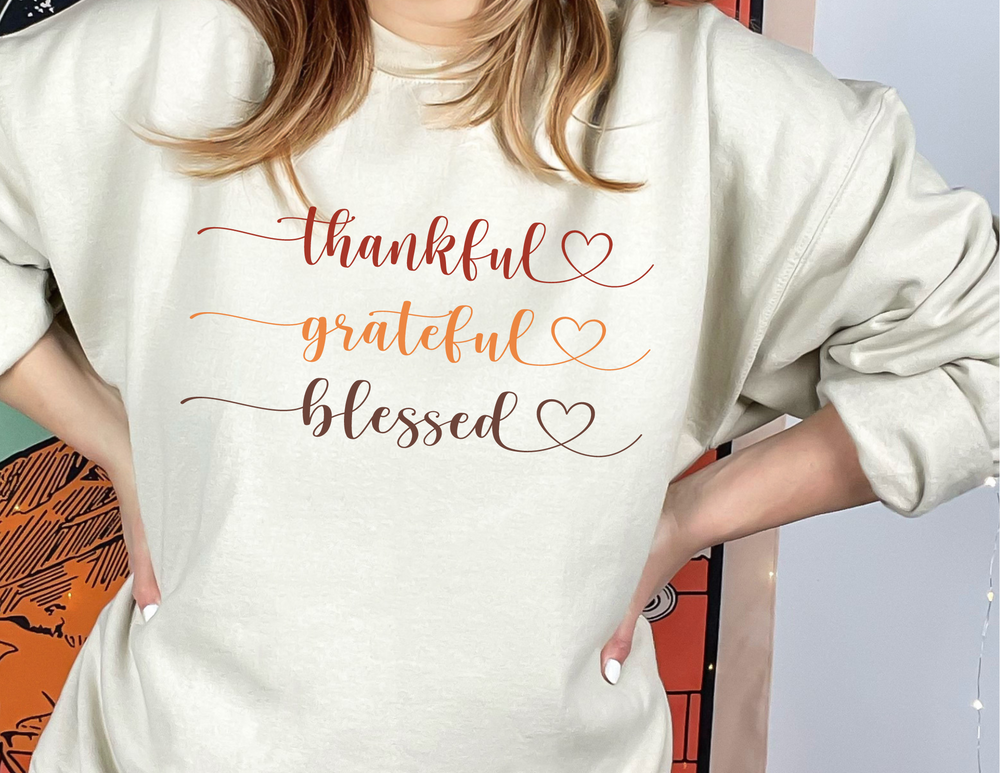 Thankful Grateful Blessed Crewneck