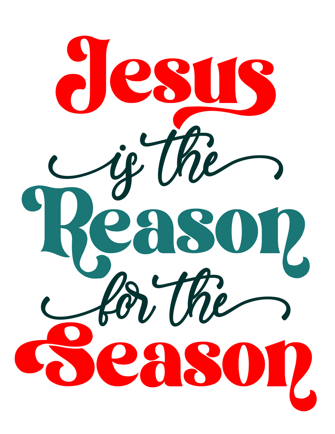 Jesus is the Reason for the Season Crewneck 13387291594727905712 44 Sweatshirt Worlds Worst Tees