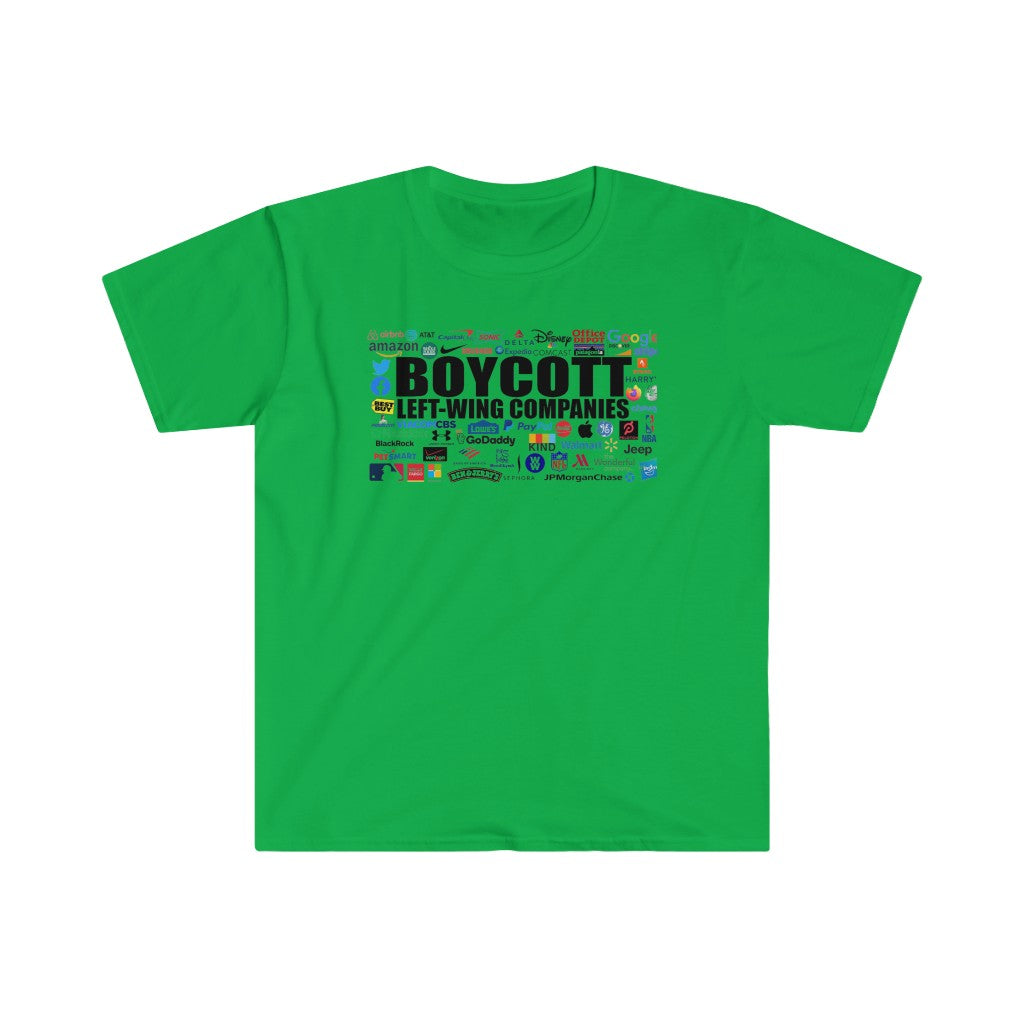 Boycott Leftwing Companies - Unisex T-Shirt - huserdesigns