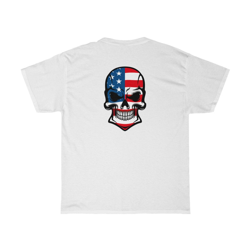American Skull - Unisex Heavy Cotton Tee - huserdesigns