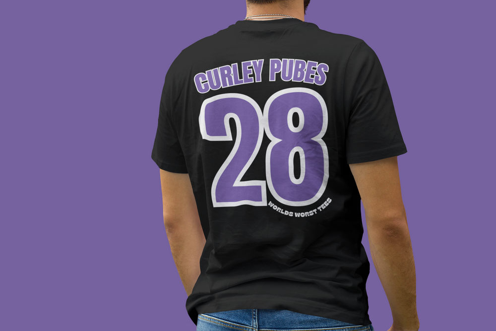 Colorado Rockhards #28 Curley Pubes Tee