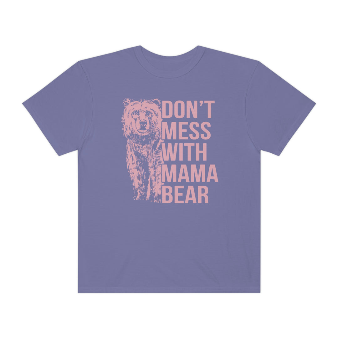 A relaxed-fit, garment-dyed tee featuring a bear design. Made of 100% ring-spun cotton for durability and coziness. Ideal for daily wear from Worlds Worst Tees.