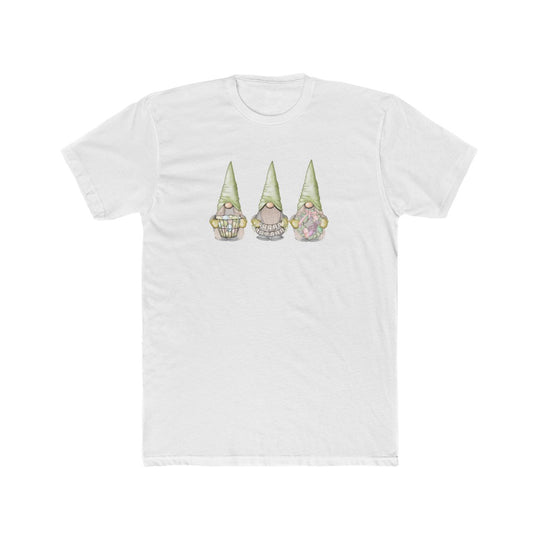 Happy Easter Gnome-  Cotton Crew Tee - huserdesigns