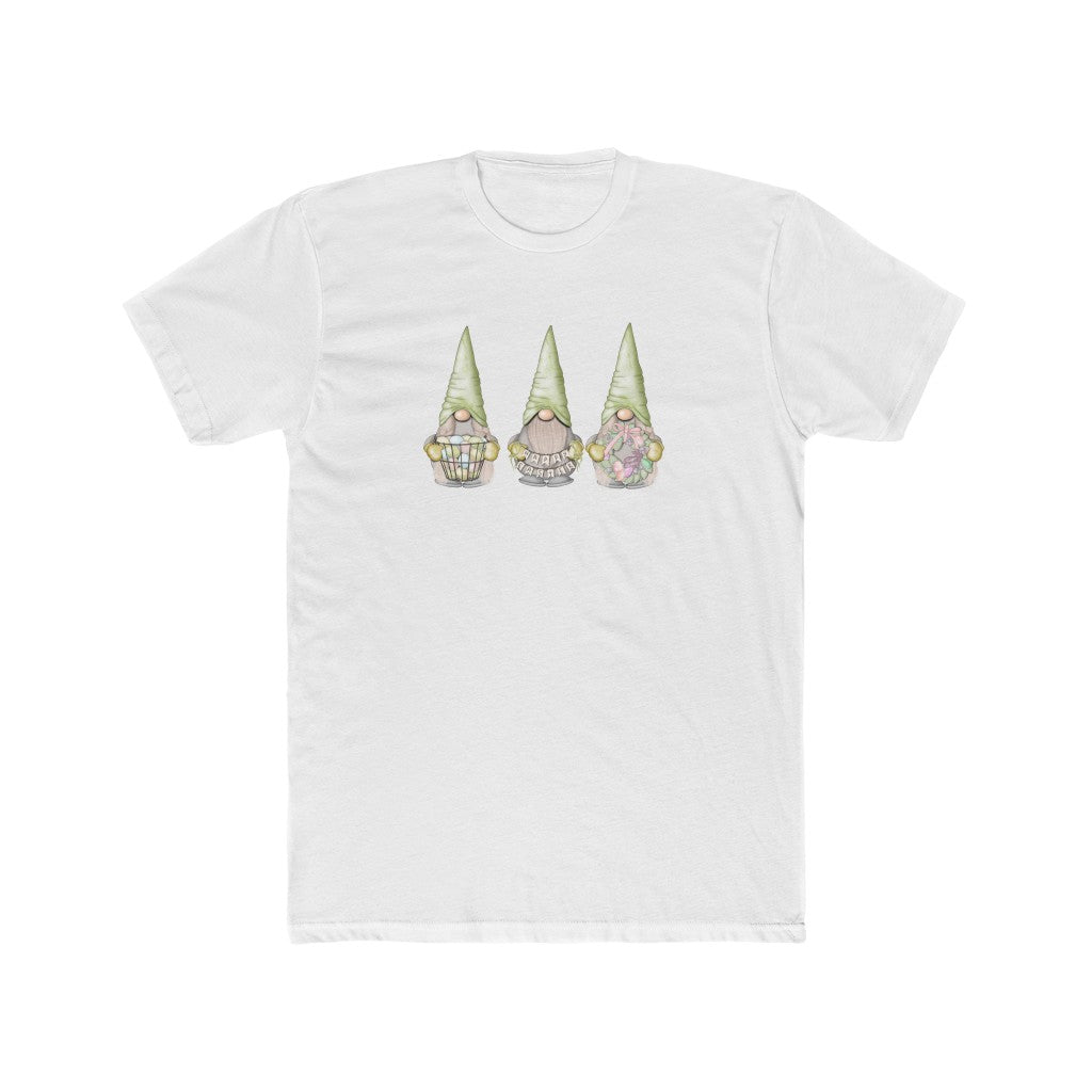 Happy Easter Gnome-  Cotton Crew Tee - huserdesigns