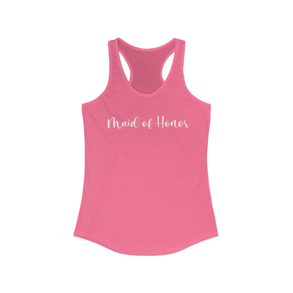 Maid of Honor Women's Ideal Racerback Tank - huserdesigns