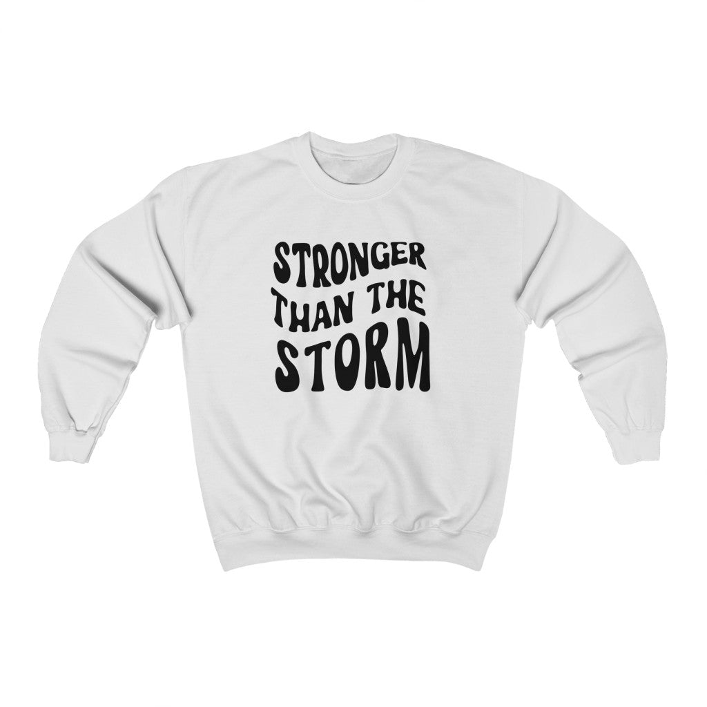 Stronger Than the Storm- Unisex Heavy Blend™ Crewneck Sweatshirt - huserdesigns